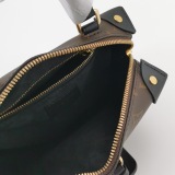 Louis Vuitton(LV) Petite Malle Souple Handbag Monogram Canvas with Leather — thumbnail 7