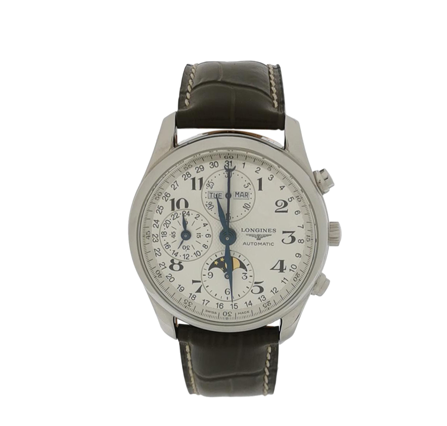 Longines Master Collection Automatic Men's Watch, Ref. L2.673.4, Cal. L678.2, 39.8mm Steel Case with Leather Strap