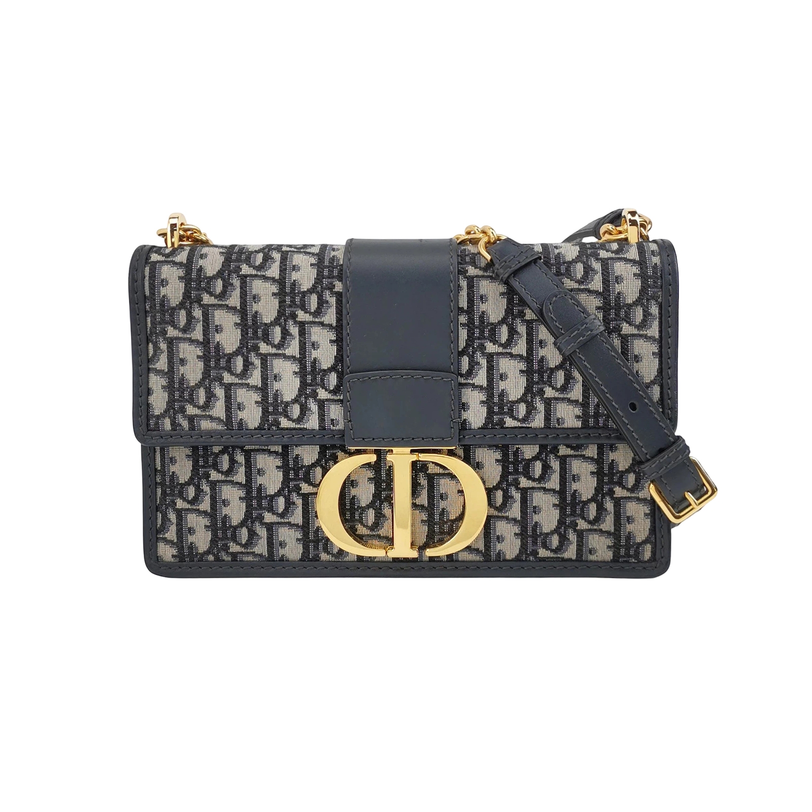 Dior 30 Montaigne Chain Flap Bag Oblique Canvas — photo 1 of 13