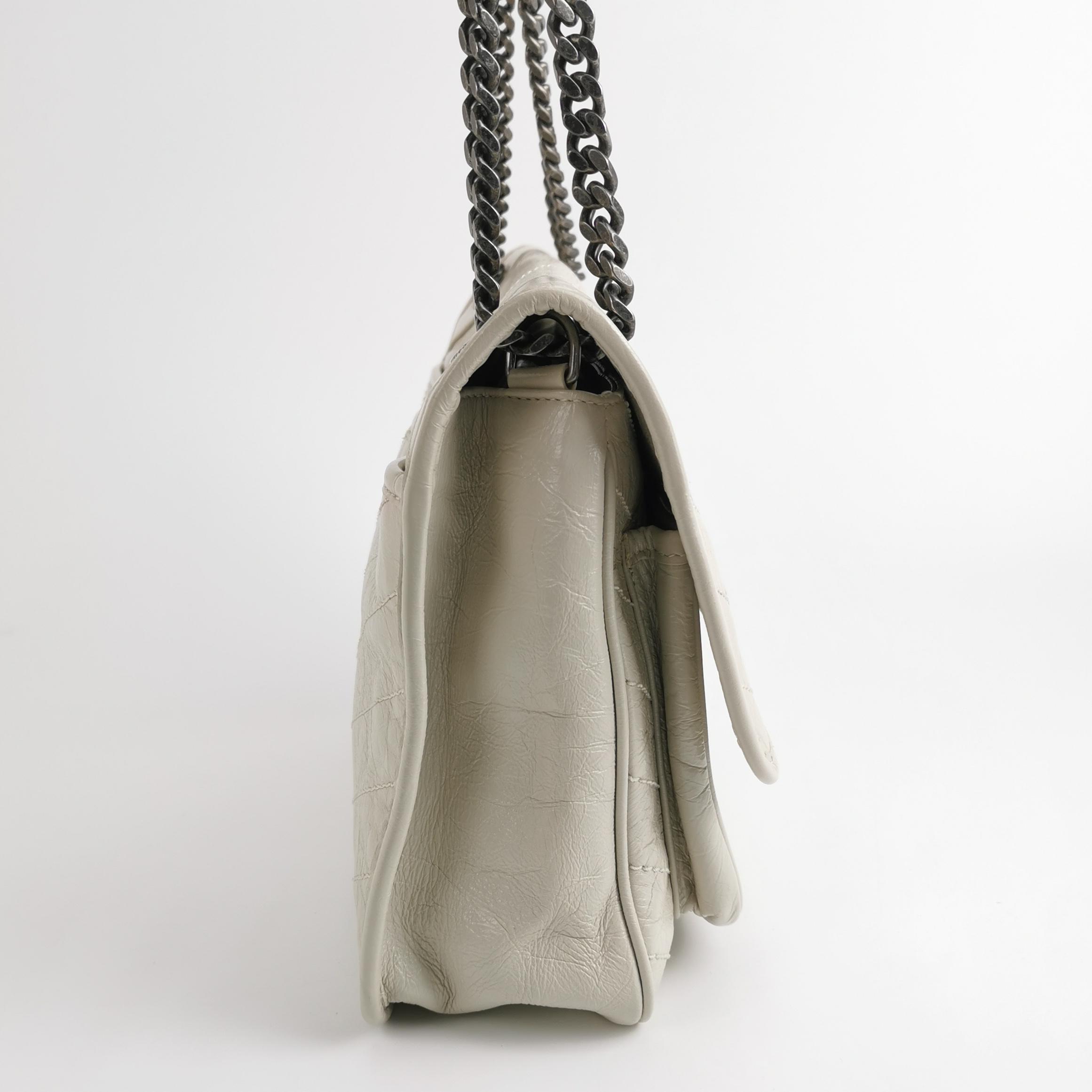 Saint Laurent（YSL） Niki Chain Flap Bag Matelasse Chevron Leather Medium — photo 4 of 17