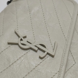 Saint Laurent（YSL） Niki Chain Flap Bag Matelasse Chevron Leather Medium — thumbnail 17
