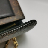 Louis Vuitton(LV) Victoire Monogram Canvas Black Leather Chain Shoulder Bag — thumbnail 12