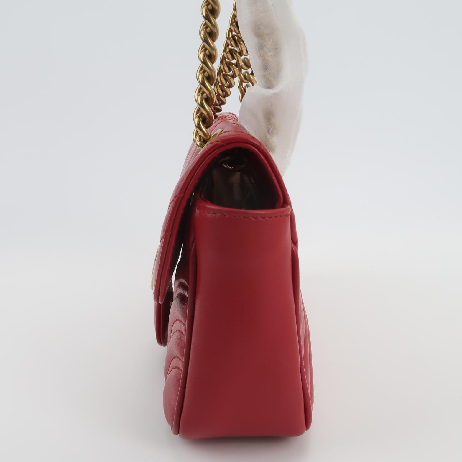 Gucci GG Marmont Flap Bag Matelasse Leather Small — photo 3 of 16