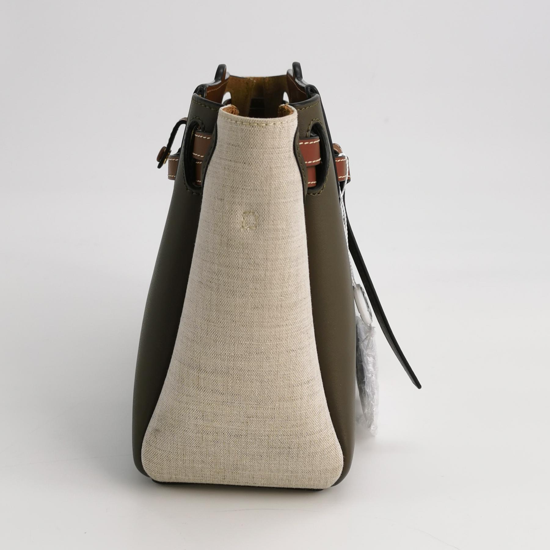 Loewe Lazo Bag Leather with Canvas Mini
