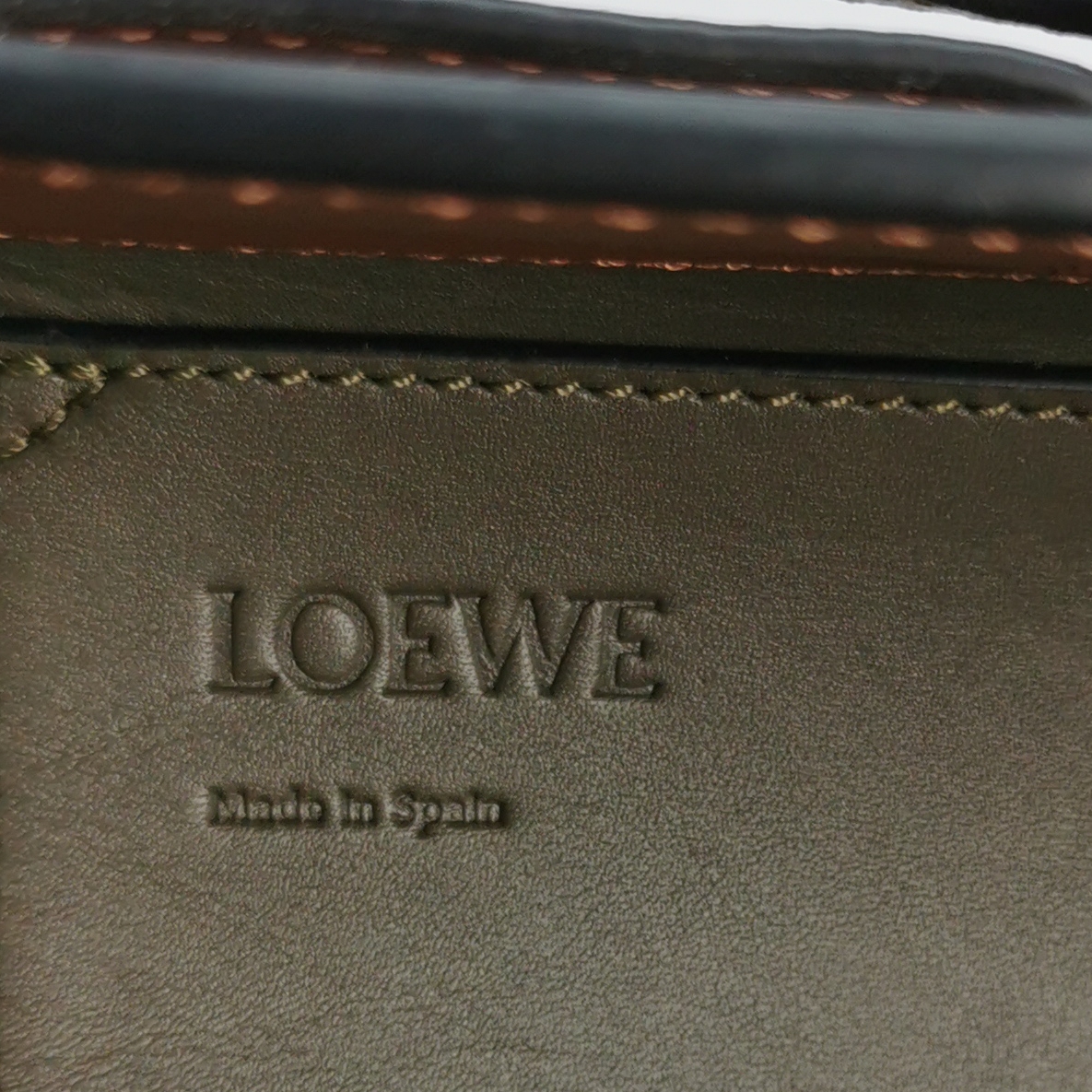 Loewe Lazo Bag Leather with Canvas Mini