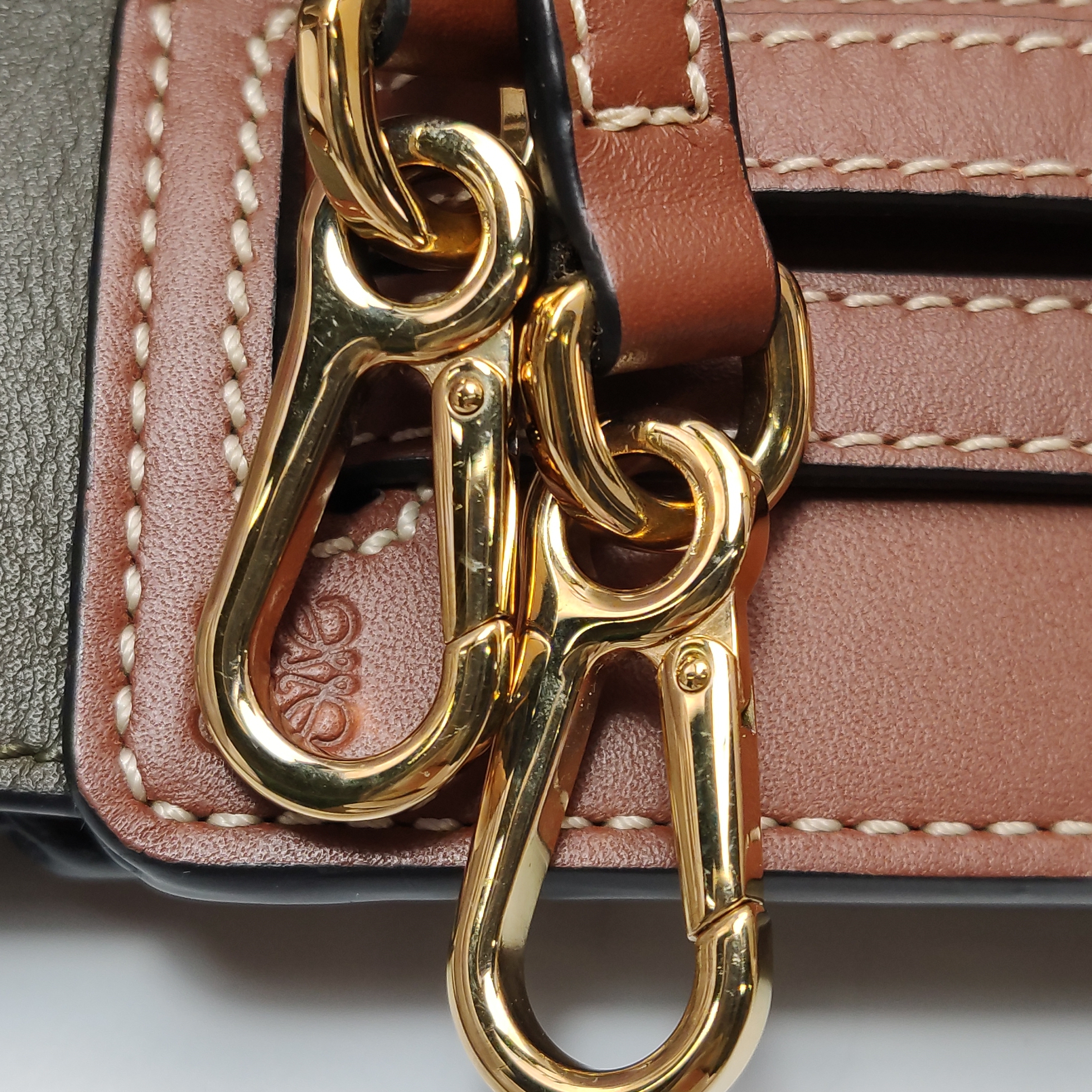 Loewe Lazo Bag Leather with Canvas Mini