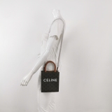 Celine Vertical Cabas Tote Triomphe Coated Canvas Mini — thumbnail 2