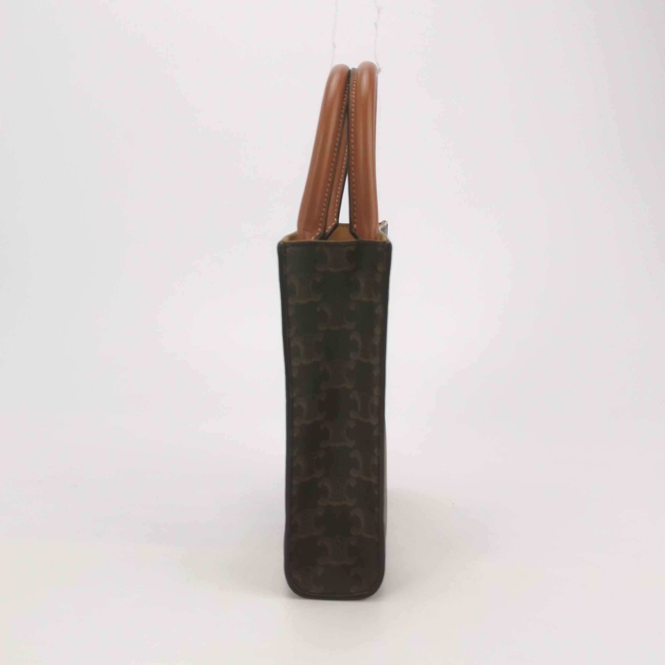 Celine Vertical Cabas Tote Triomphe Coated Canvas Mini — photo 4 of 12