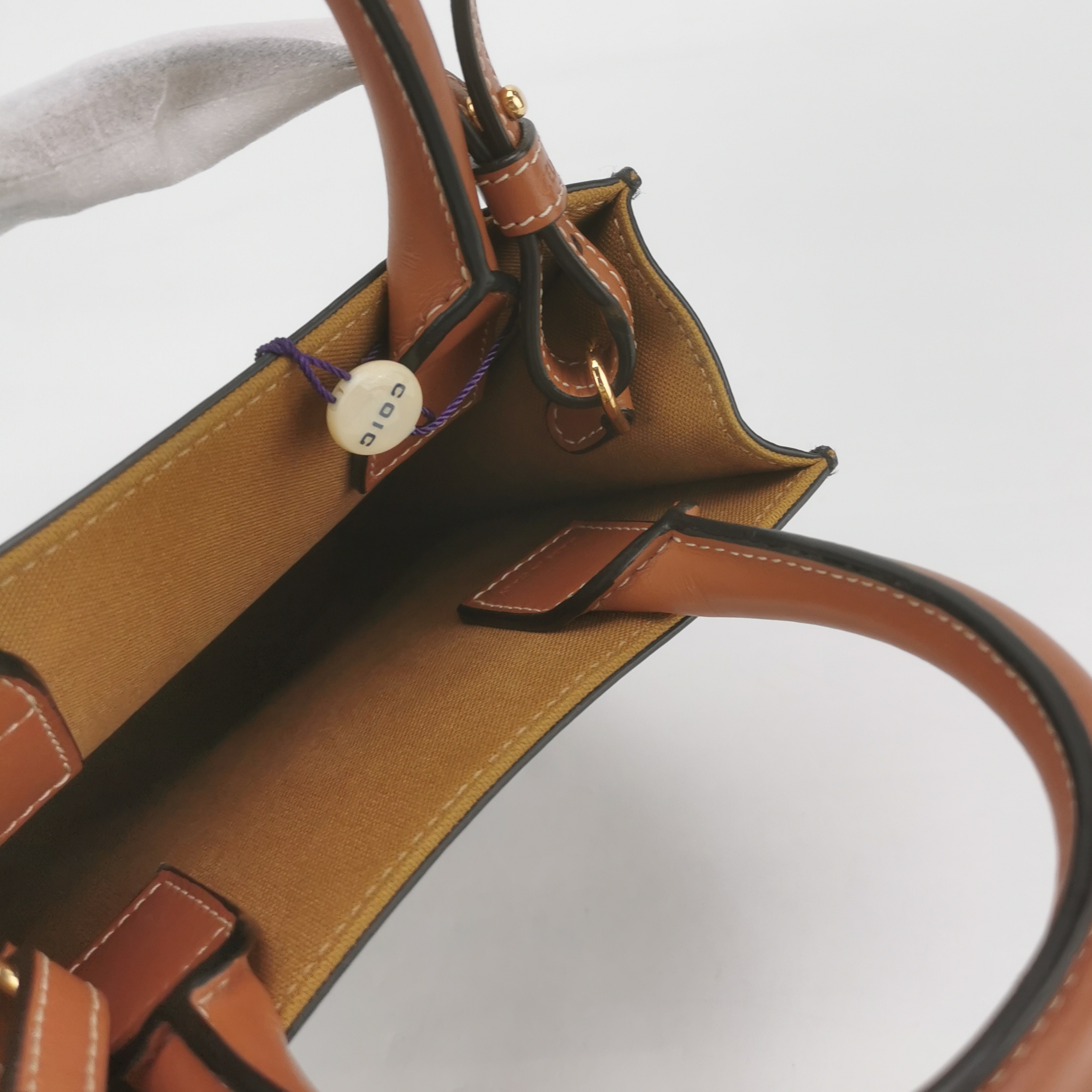 Celine Vertical Cabas Tote Triomphe Coated Canvas Mini — photo 9 of 12