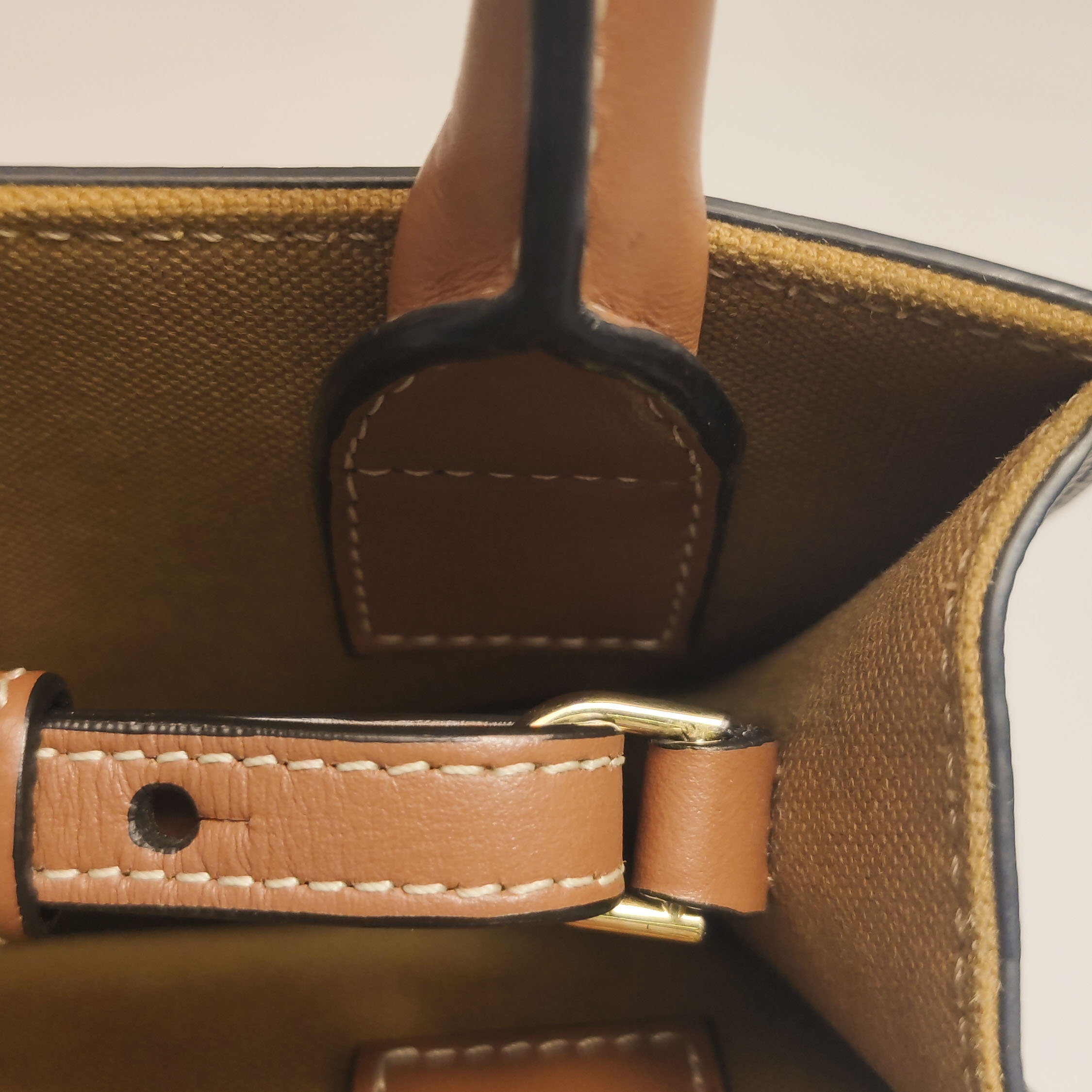 Celine Vertical Cabas Tote Triomphe Coated Canvas Mini — photo 10 of 12