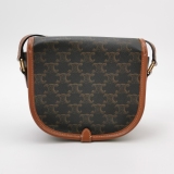 Celine Folco Bag Triomphe Coated Canvas Medium — thumbnail 5