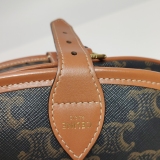 Celine Folco Bag Triomphe Coated Canvas Medium — thumbnail 16