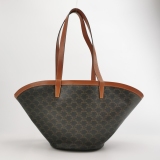 Celine Couffin Tote Shoulder Bag Black Brown Medium — thumbnail 5