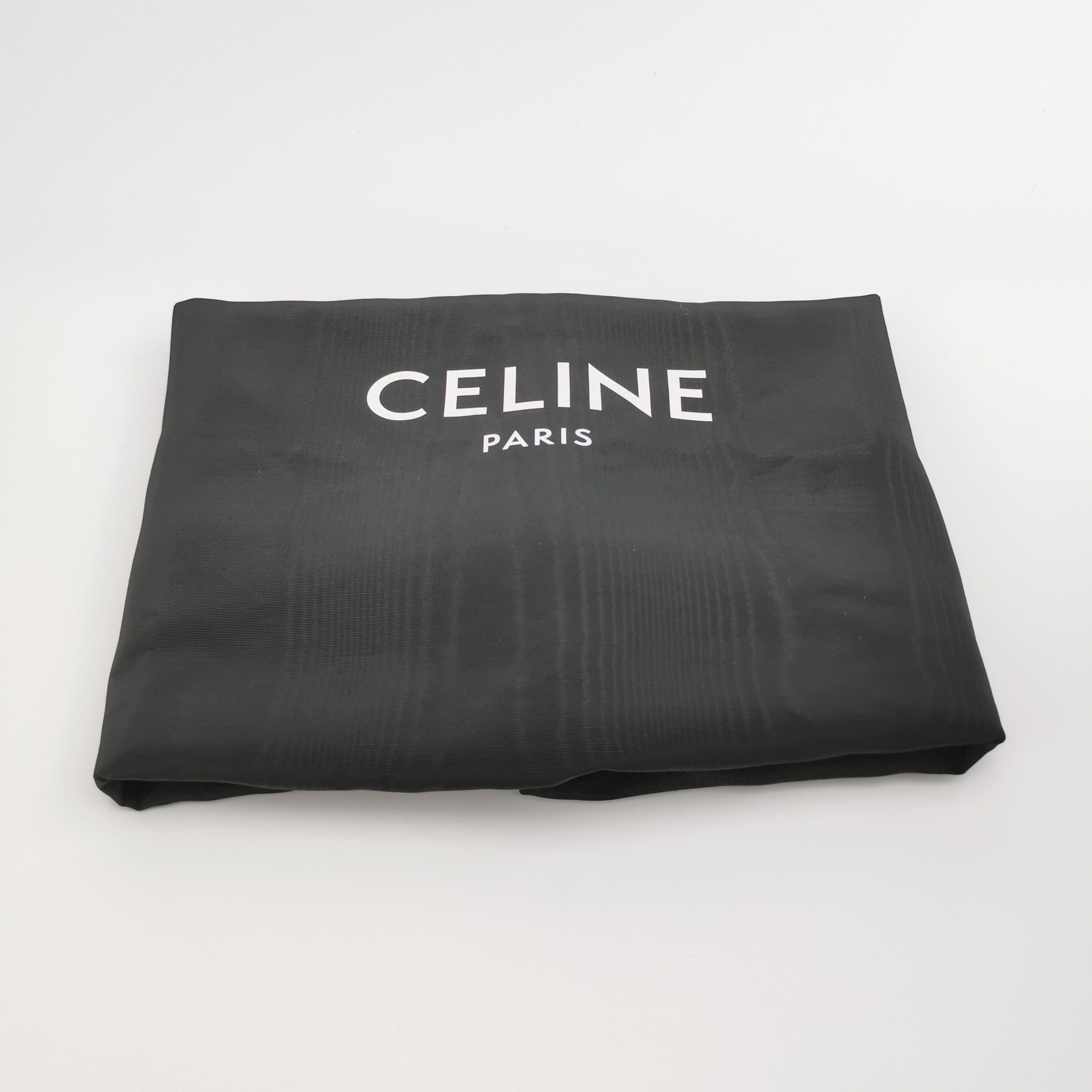 Celine Couffin Tote Shoulder Bag Black Brown Medium