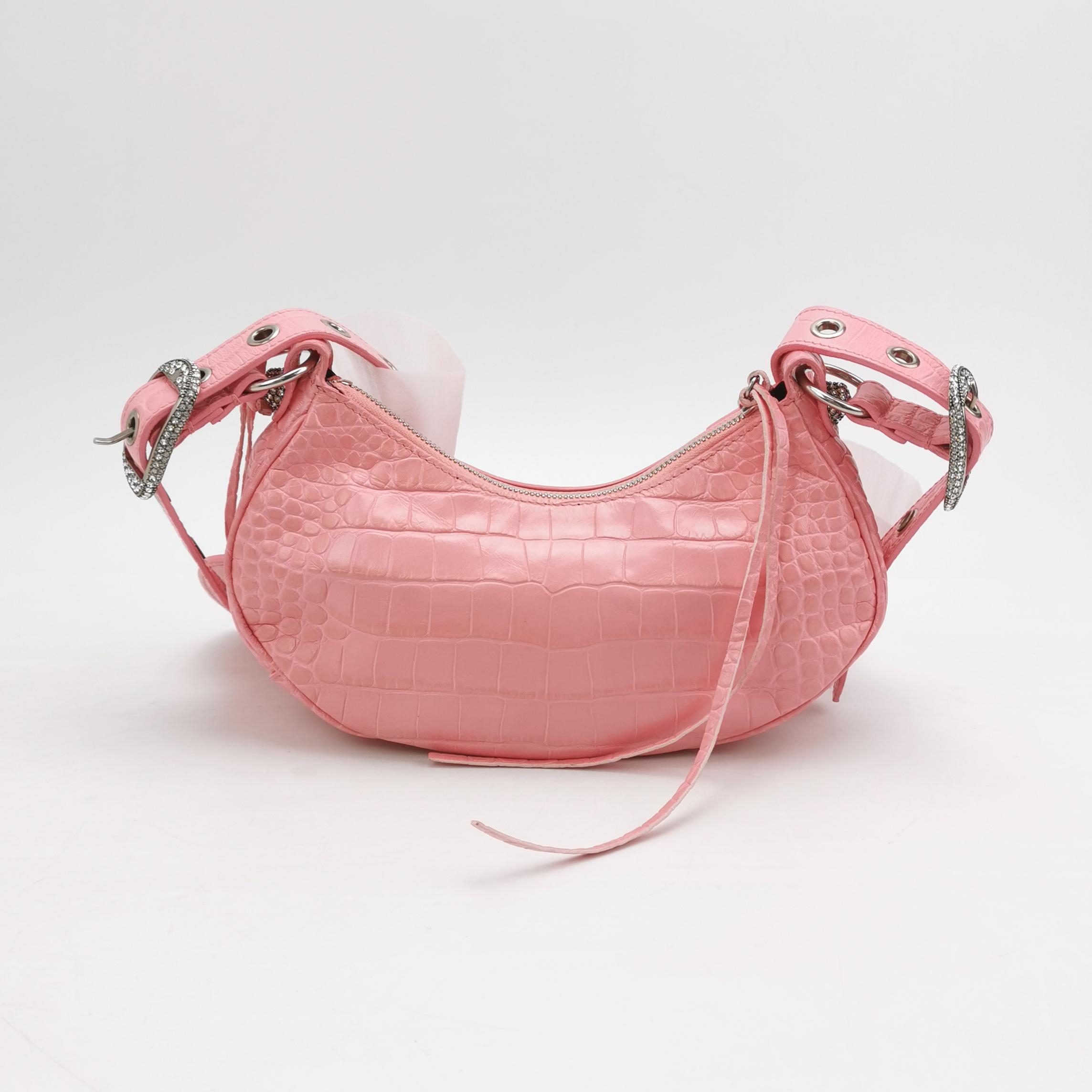 Balenciaga Le Cagole Giant Studs Shoulder Bag Leather XS