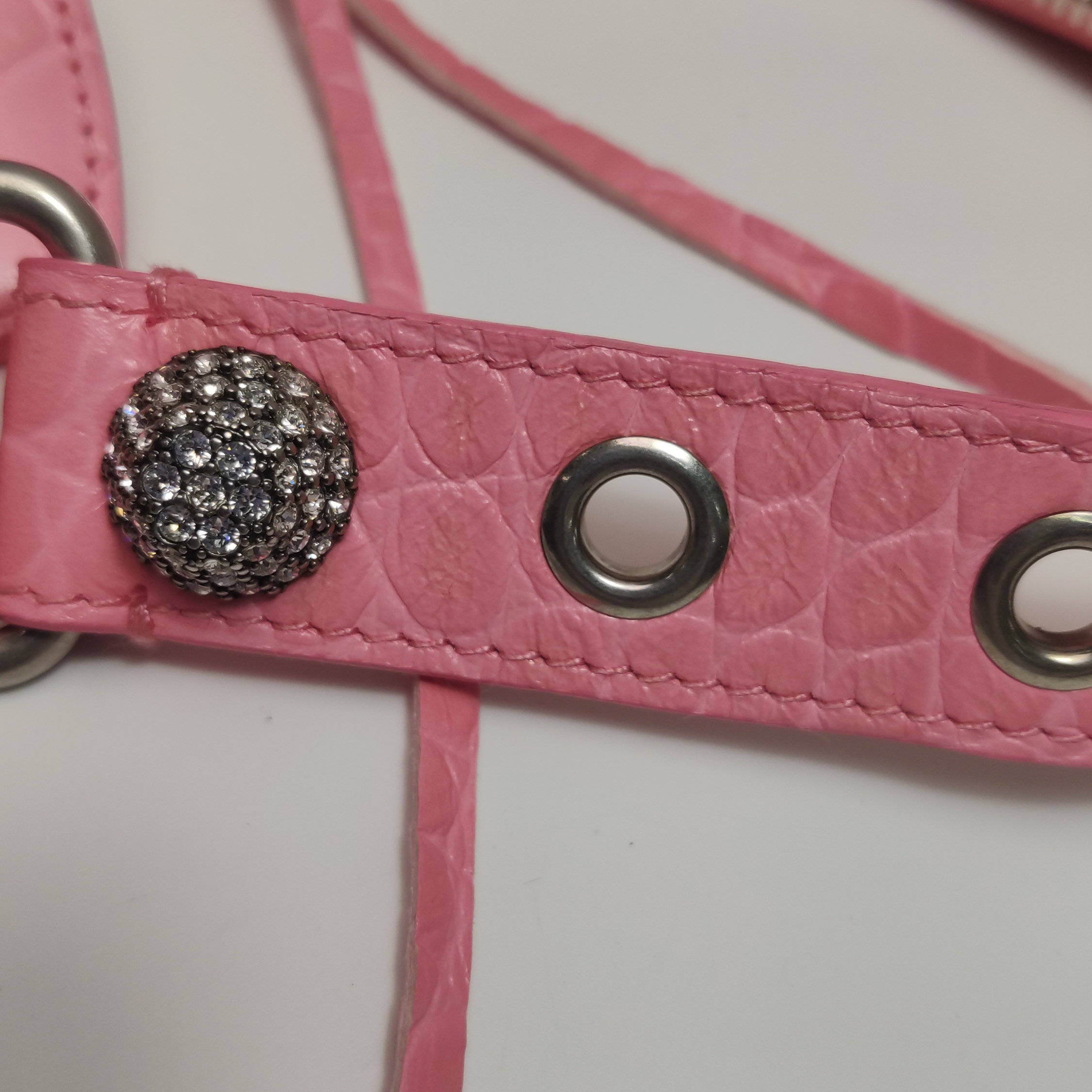 Balenciaga Le Cagole Giant Studs Shoulder Bag Leather XS