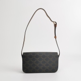 Celine Claude Shoulder Bag Triomphe Coated Canvas — thumbnail 5