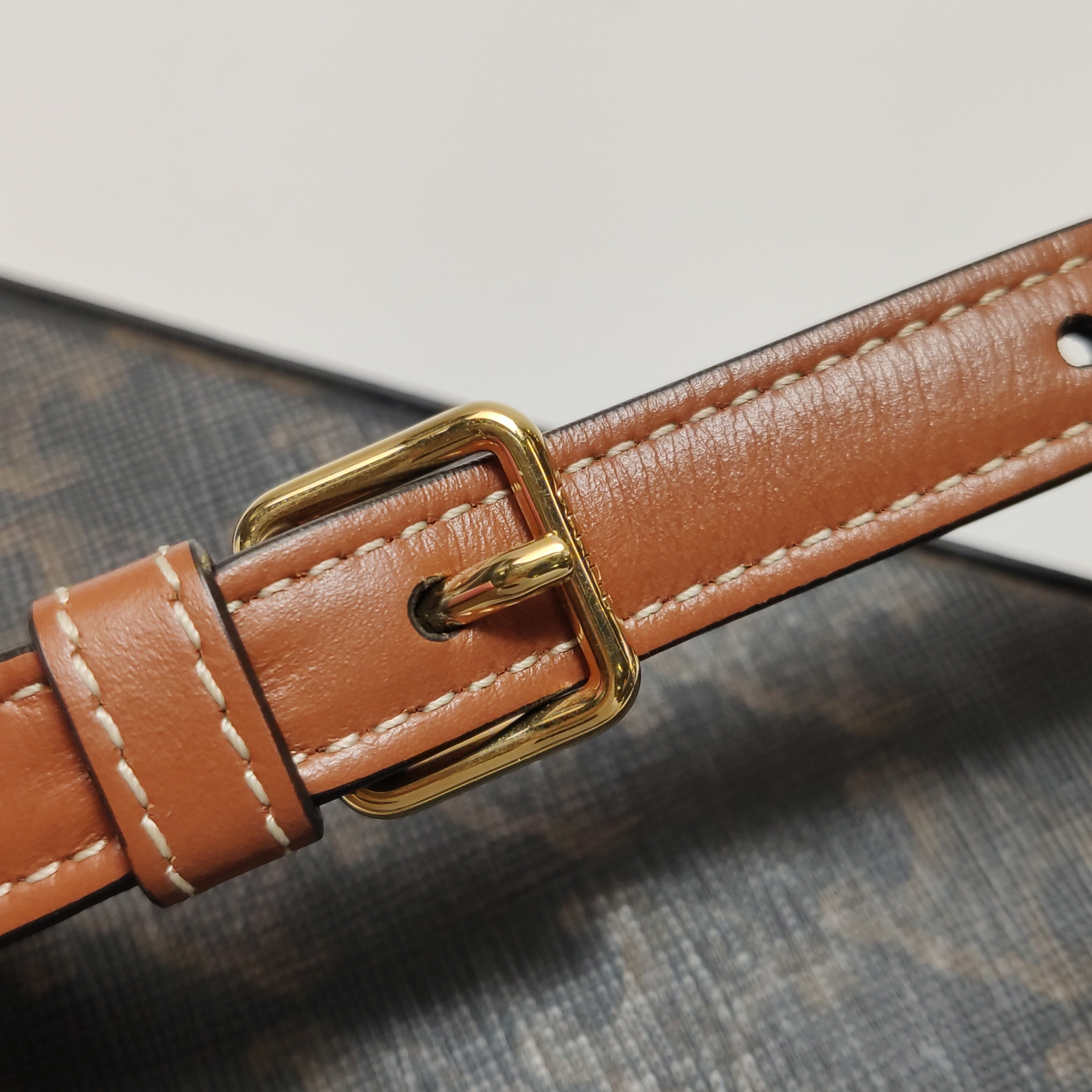 Celine Claude Shoulder Bag Triomphe Coated Canvas — photo 14 of 15