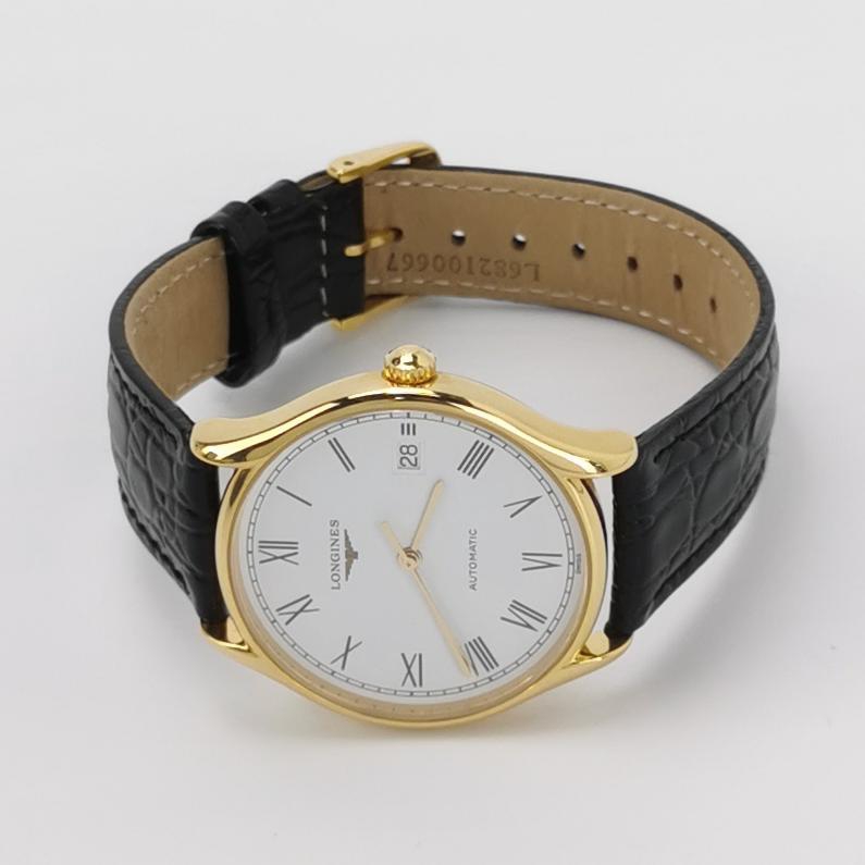 Longines Women's 'Lyre' White Dial Leather Strap Automatic Watch — photo 3 of 9
