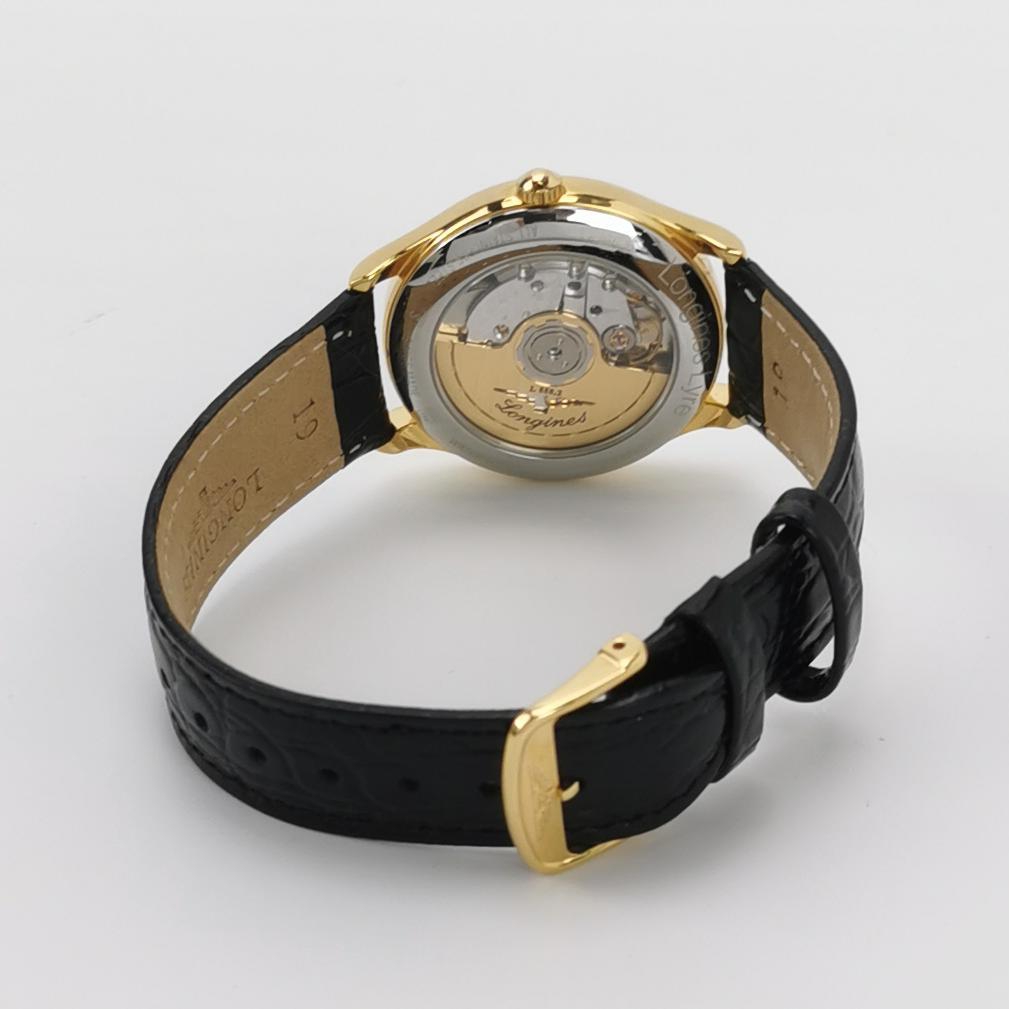Longines Women's 'Lyre' White Dial Leather Strap Automatic Watch — photo 4 of 9