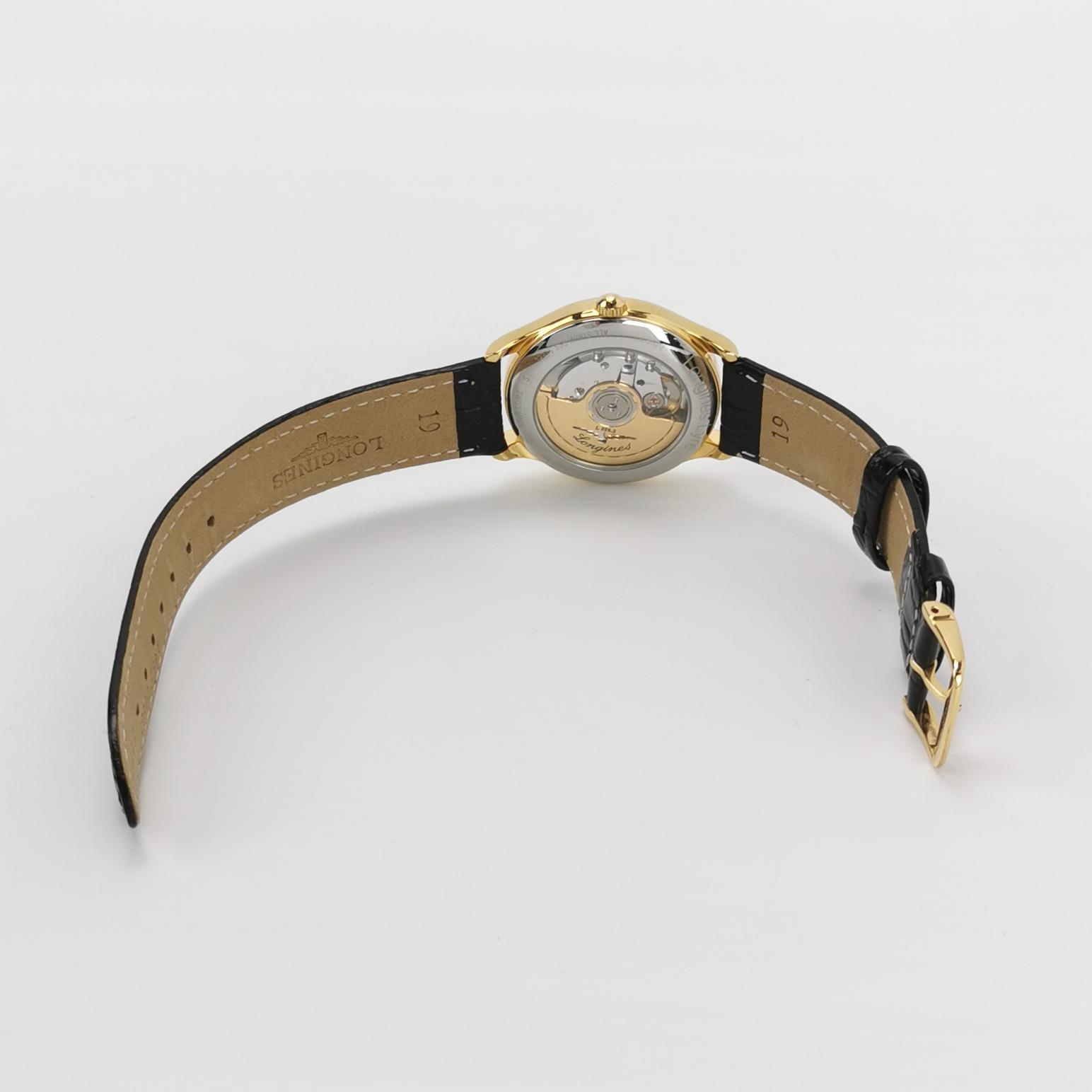 Longines Women's 'Lyre' White Dial Leather Strap Automatic Watch — photo 5 of 9