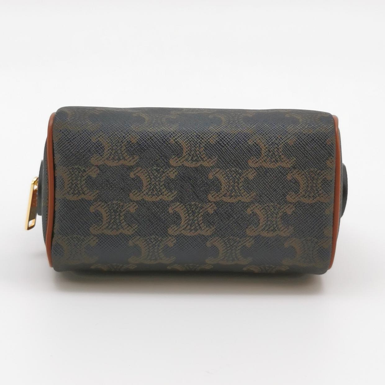 Celine Boston Bag Triomphe Coated Canvas Mini — photo 6 of 14