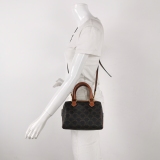 Celine Boston Bag Triomphe Coated Canvas Small — thumbnail 2
