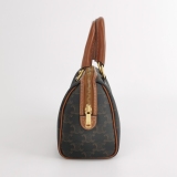 Celine Boston Bag Triomphe Coated Canvas Small — thumbnail 3