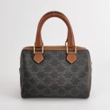 Celine Boston Bag Triomphe Coated Canvas Small — thumbnail 5