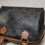 Celine Boston Bag Triomphe Coated Canvas Small — thumbnail 8