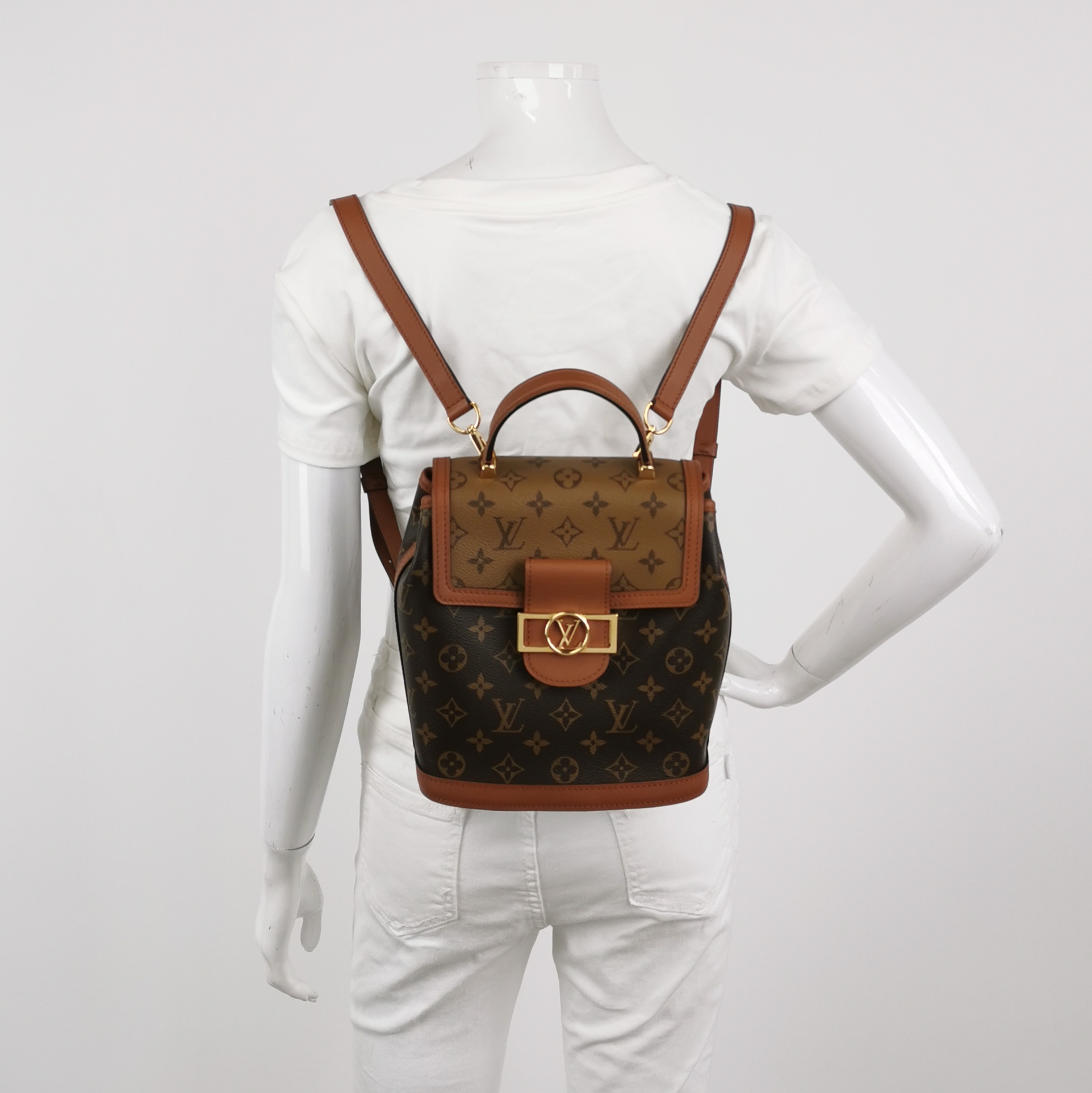 Louis Vuitton(LV) Dauphine Backpack Reverse Monogram Canvas PM — alternate view