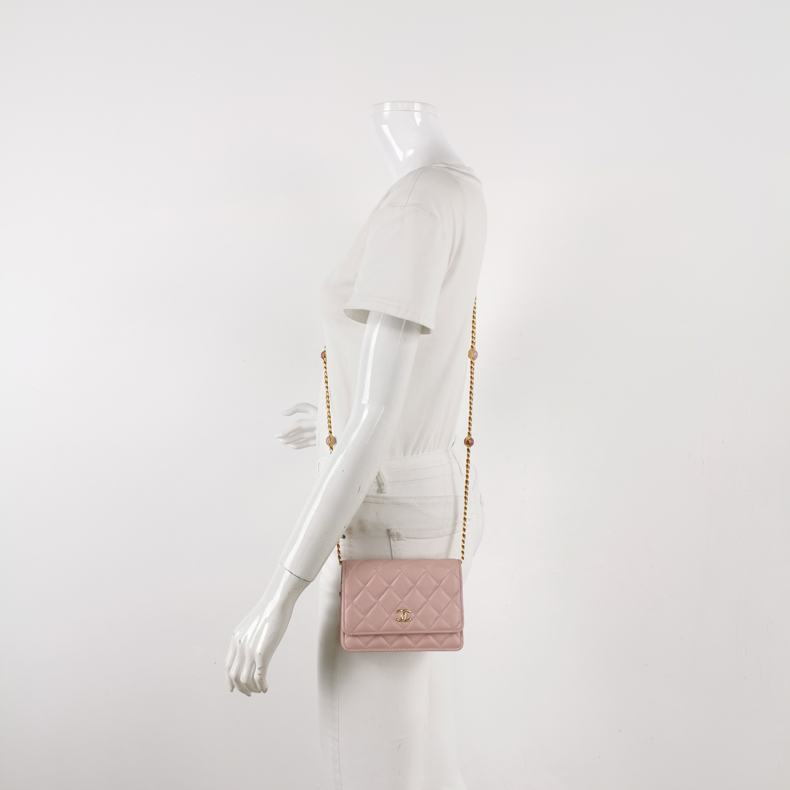 Chanel Wallet On Chain Quilted Lambskin Light  — alternate view