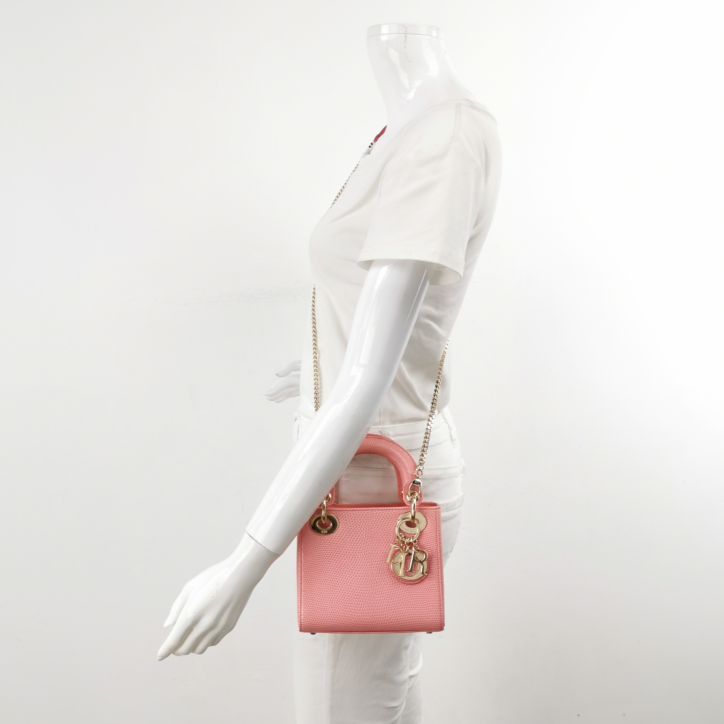 Christian Dior Lady Dior Chain Bag Lizard Mini — alternate view