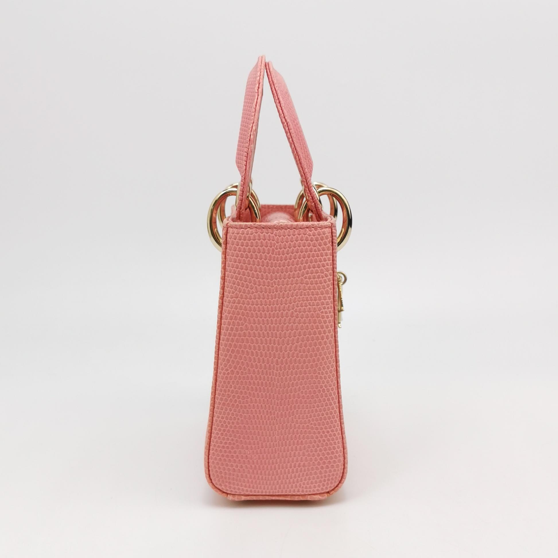 Christian Dior Lady Dior Chain Bag Lizard Mini — photo 3 of 16
