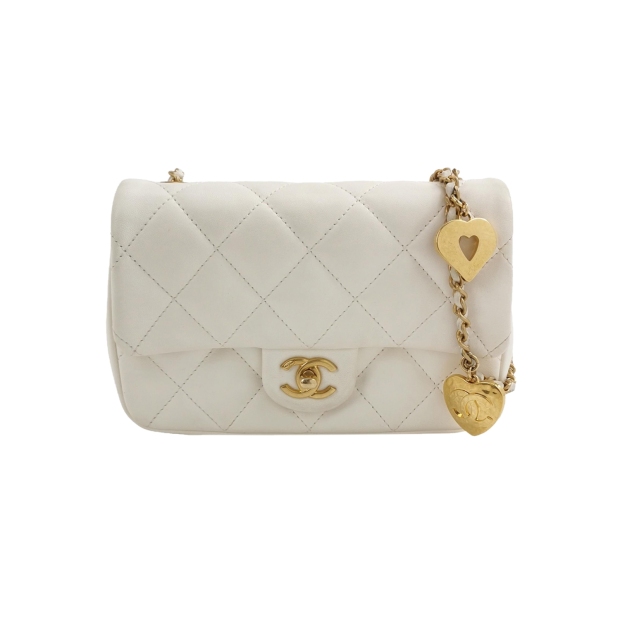 Chanel Express Zip Around CC Flap Bag Quilted Calfskin — pre-owned, Vierlot
