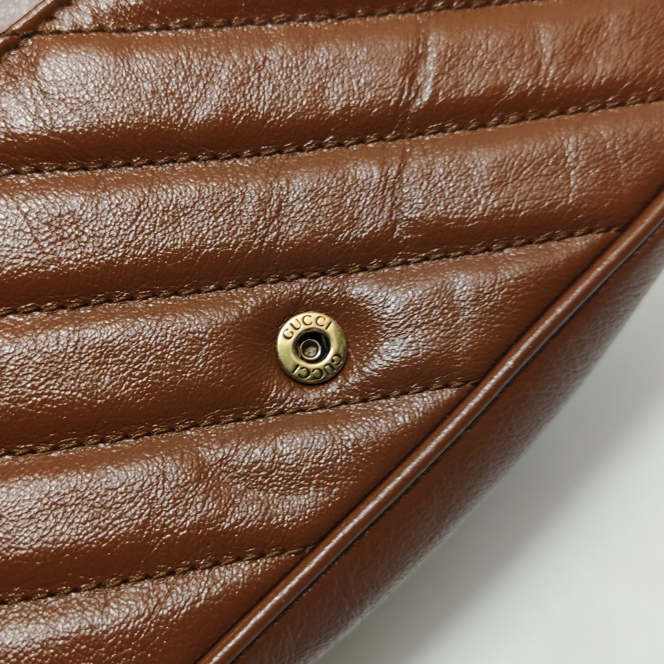 Gucci GG Marmont Flap Bag Diagonal Quilted Leather Super Mini — photo 8 of 14