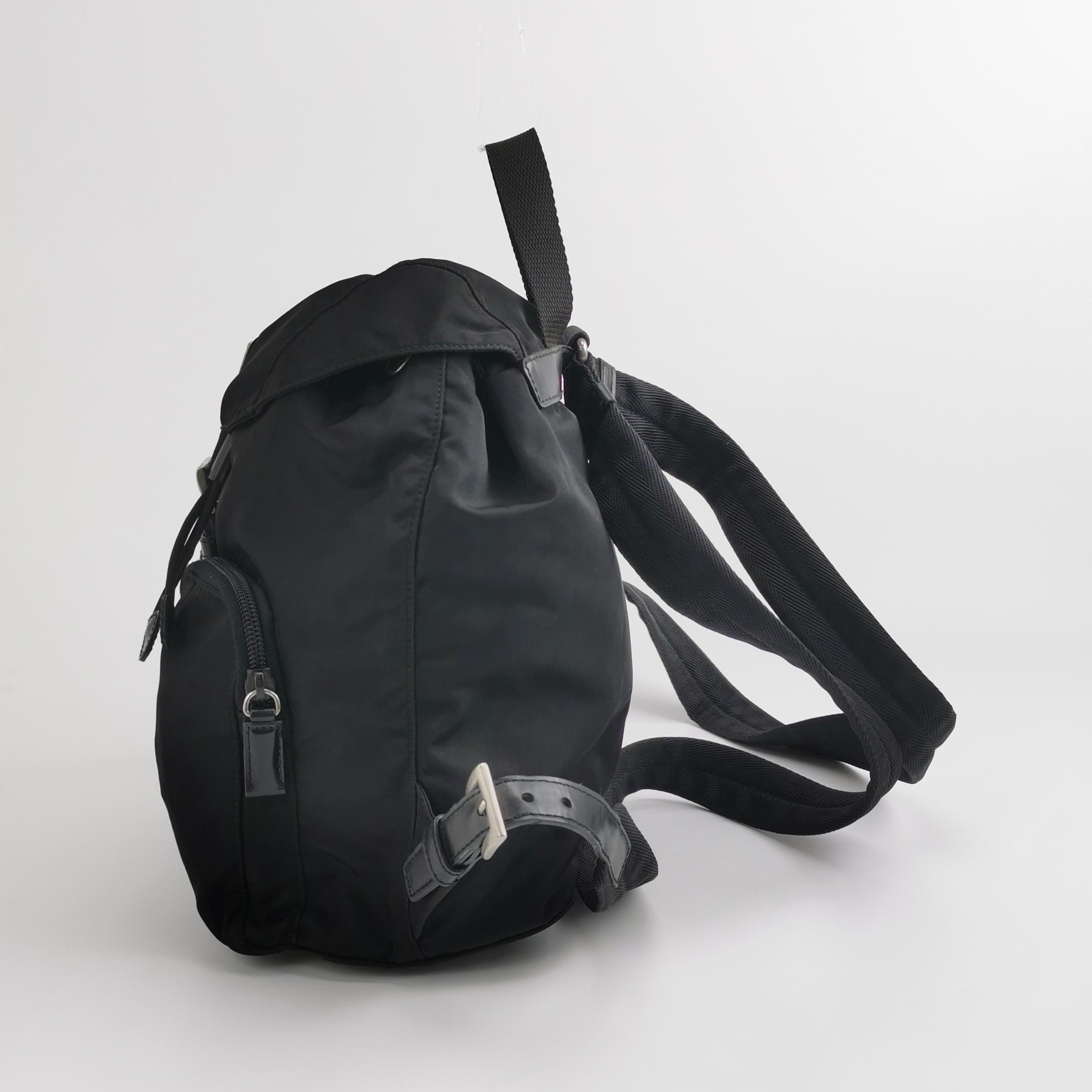 Prada Double Front Pocket Backpack Tessuto Small — photo 4 of 12
