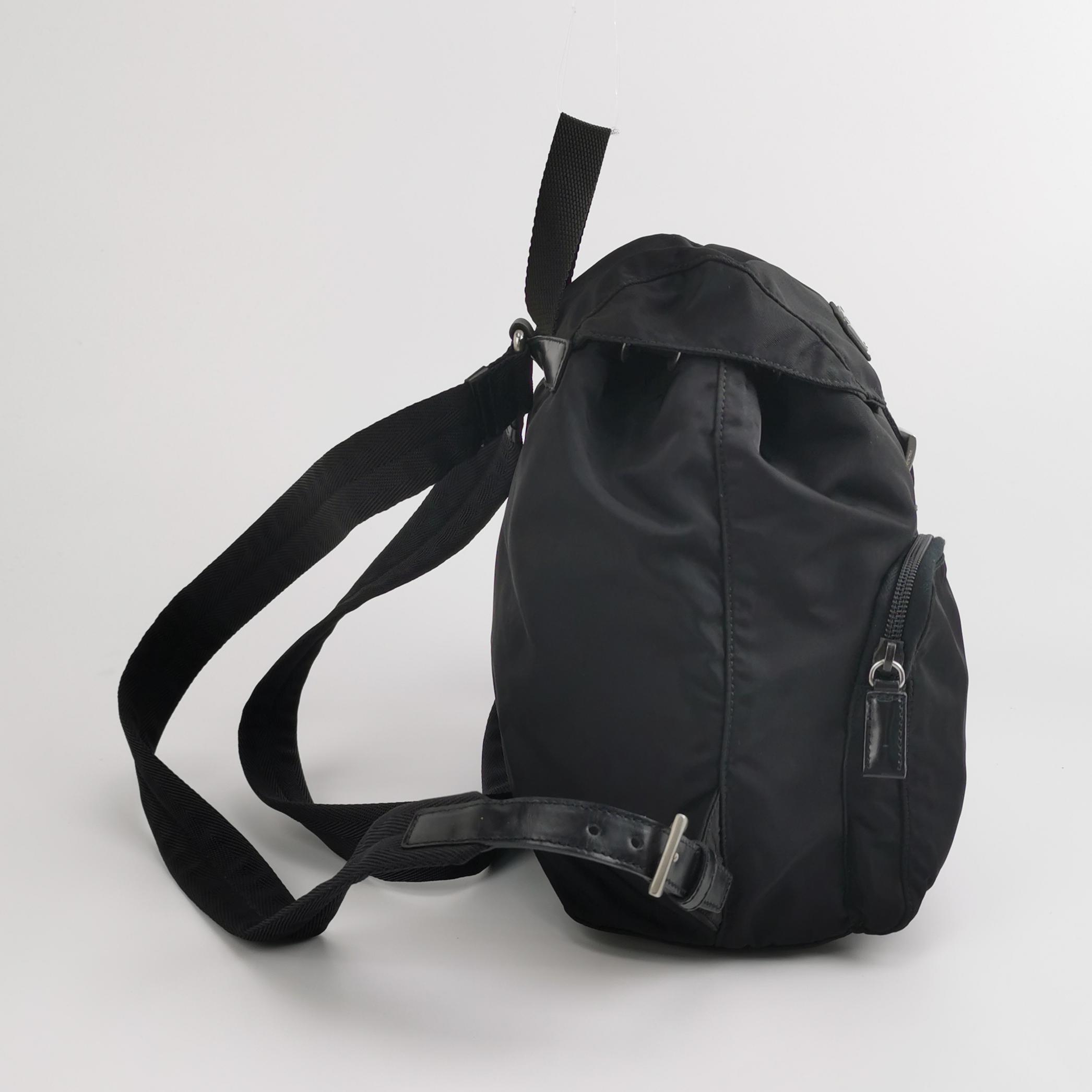 Prada Double Front Pocket Backpack Tessuto Small — photo 3 of 12