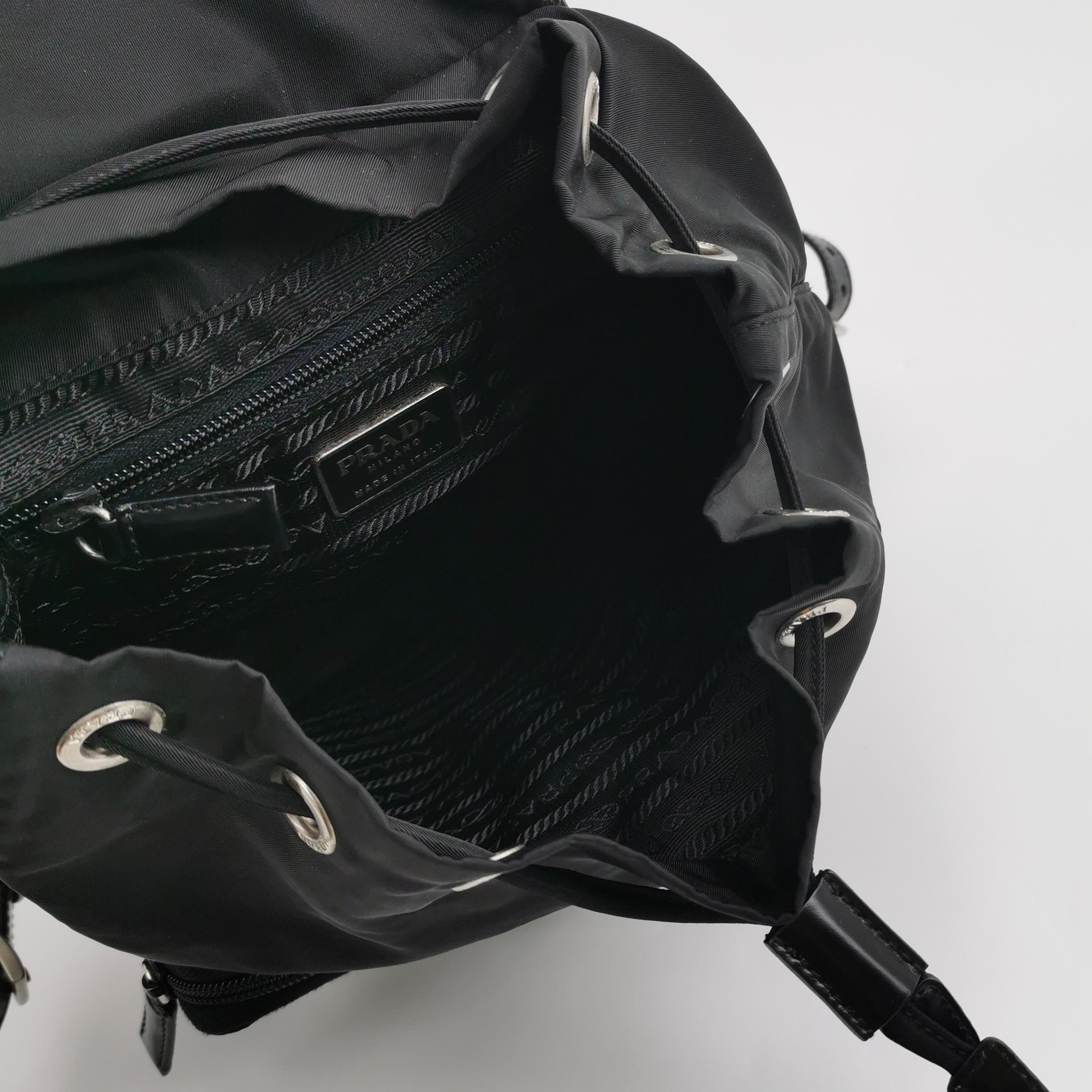 Prada Double Front Pocket Backpack Tessuto Small — photo 7 of 12