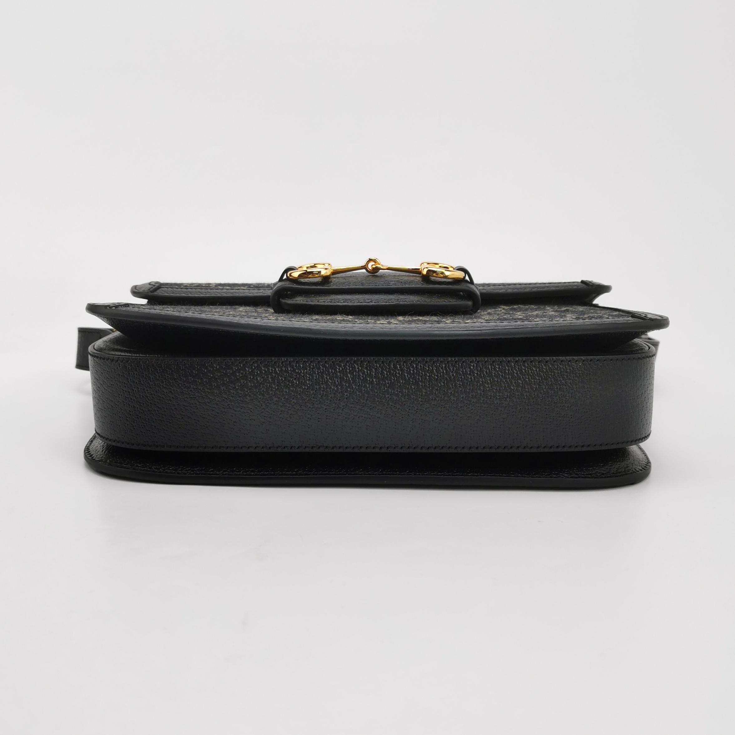 Gucci Horsebit 1955 Shoulder Bag GG Denim Small — photo 6 of 11