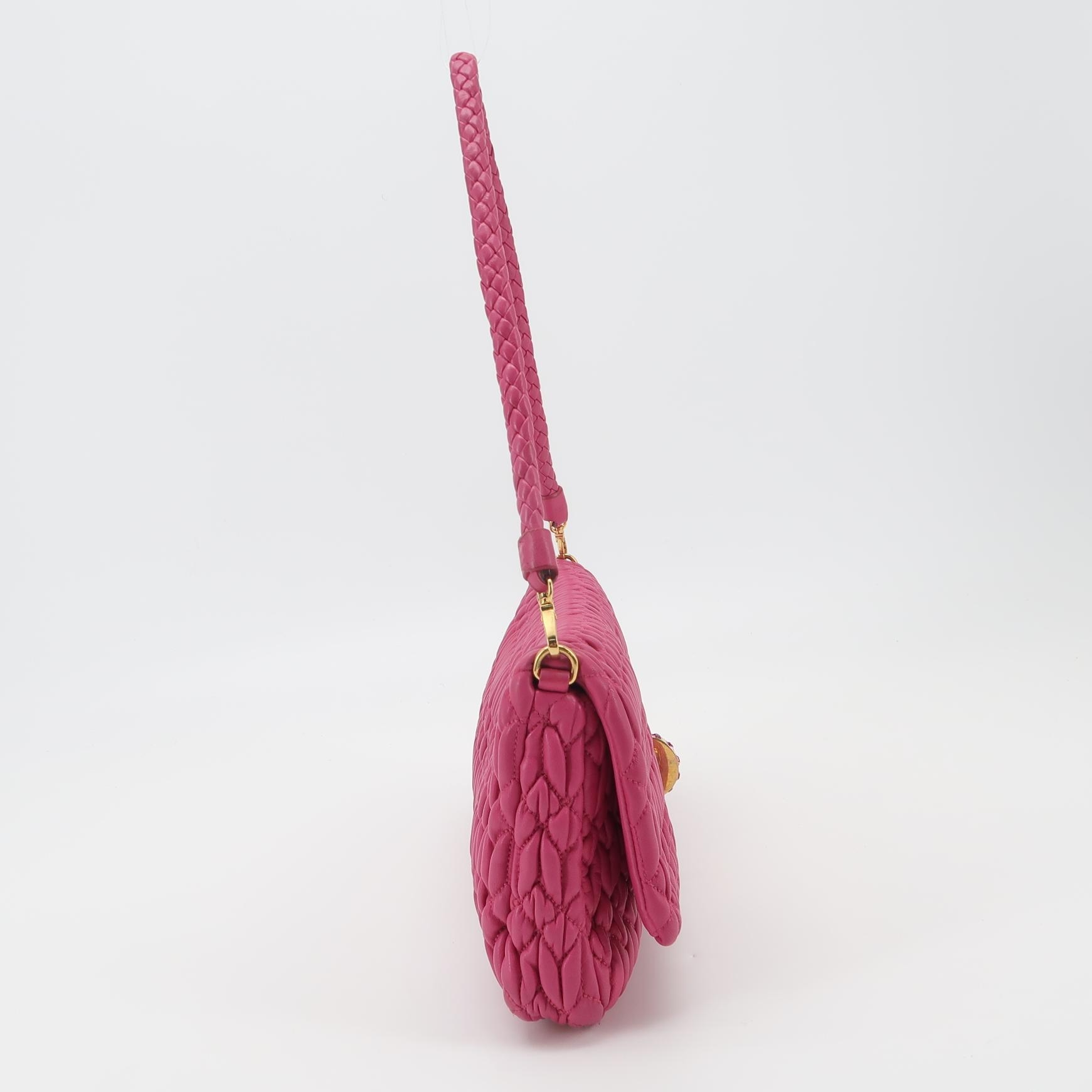 Miu Miu Crystal Clutch Matelasse Leather — photo 4 of 12