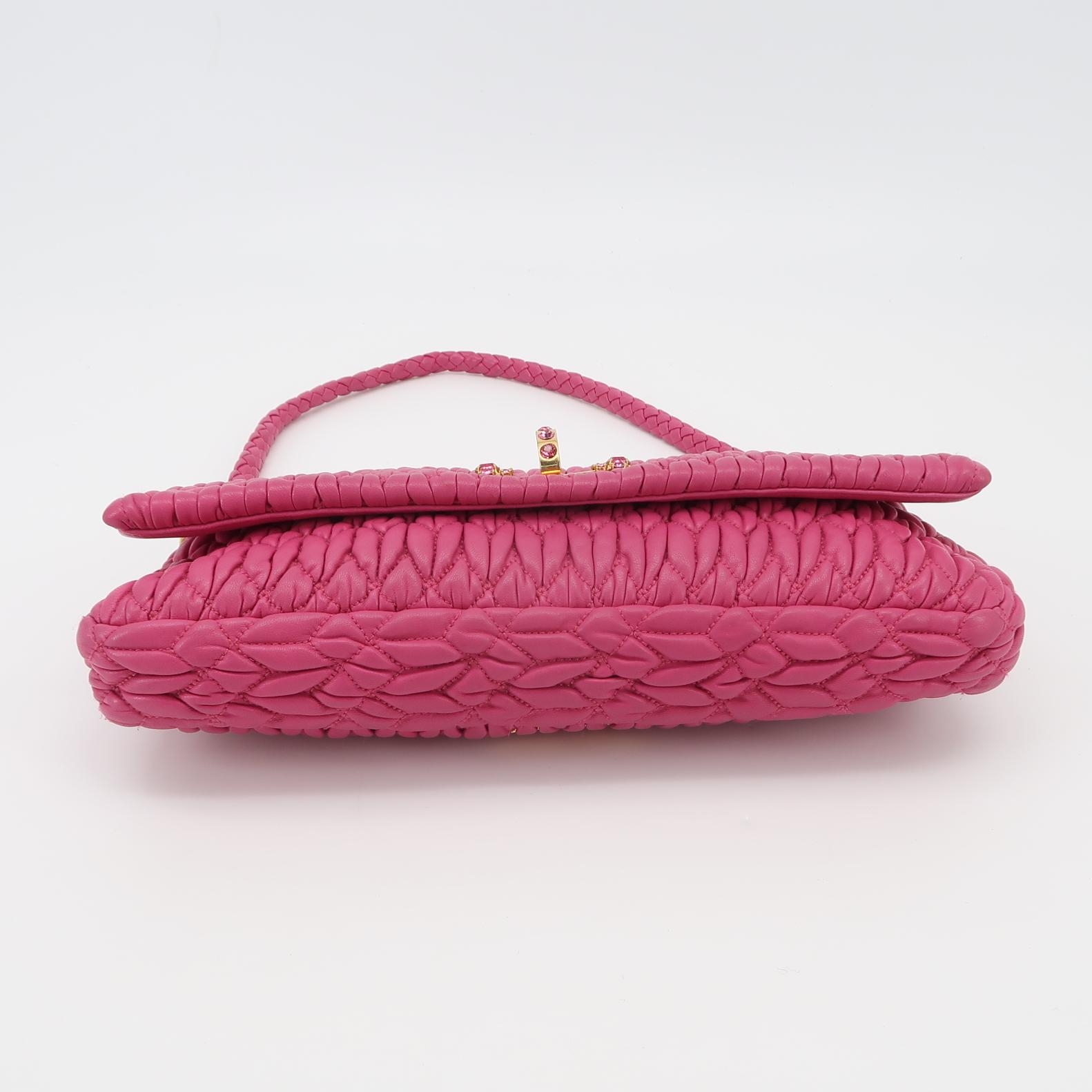 Miu Miu Crystal Clutch Matelasse Leather — photo 6 of 12