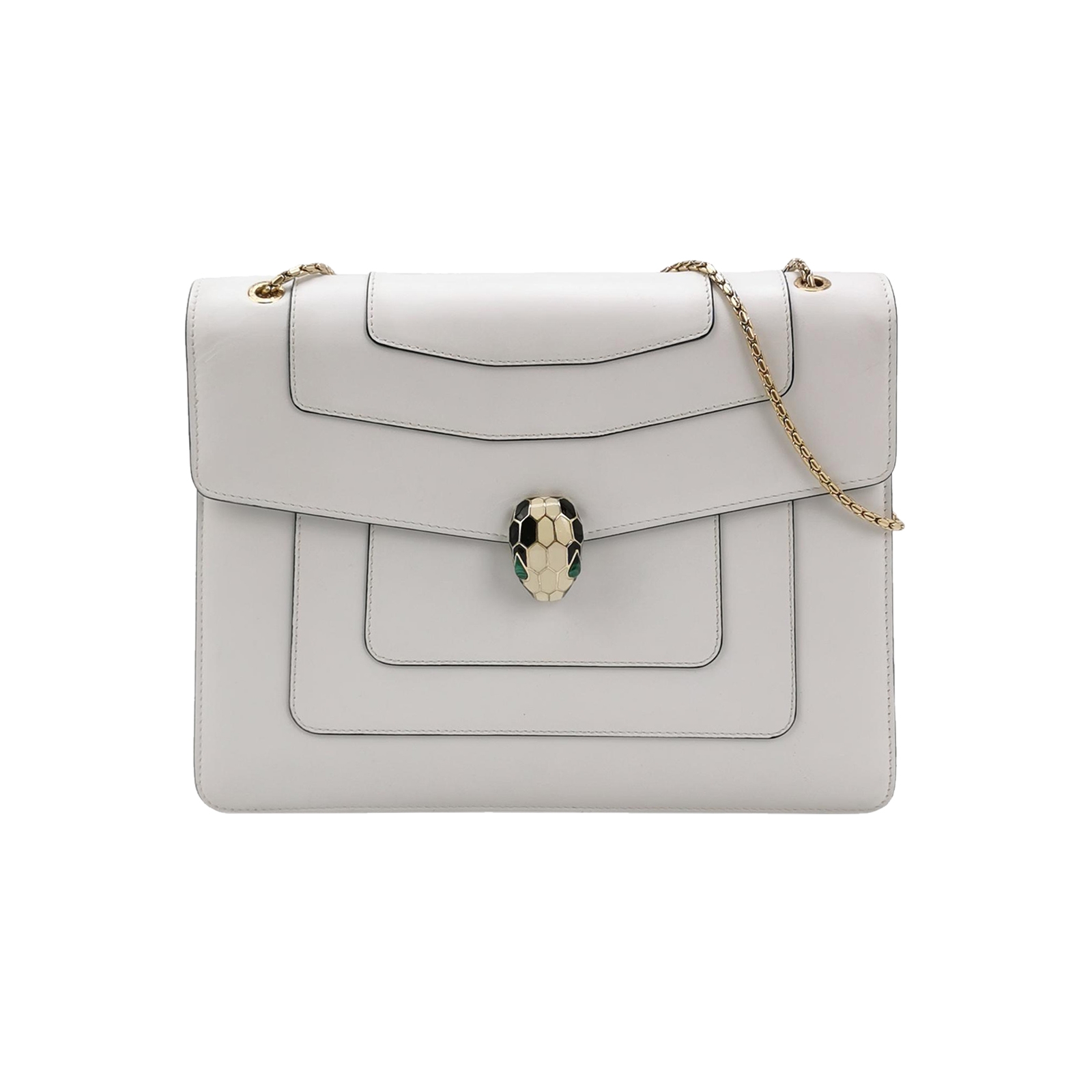 Bvlgari Serpenti Forever Square Shoulder Bag Leather Large — photo 1 of 15