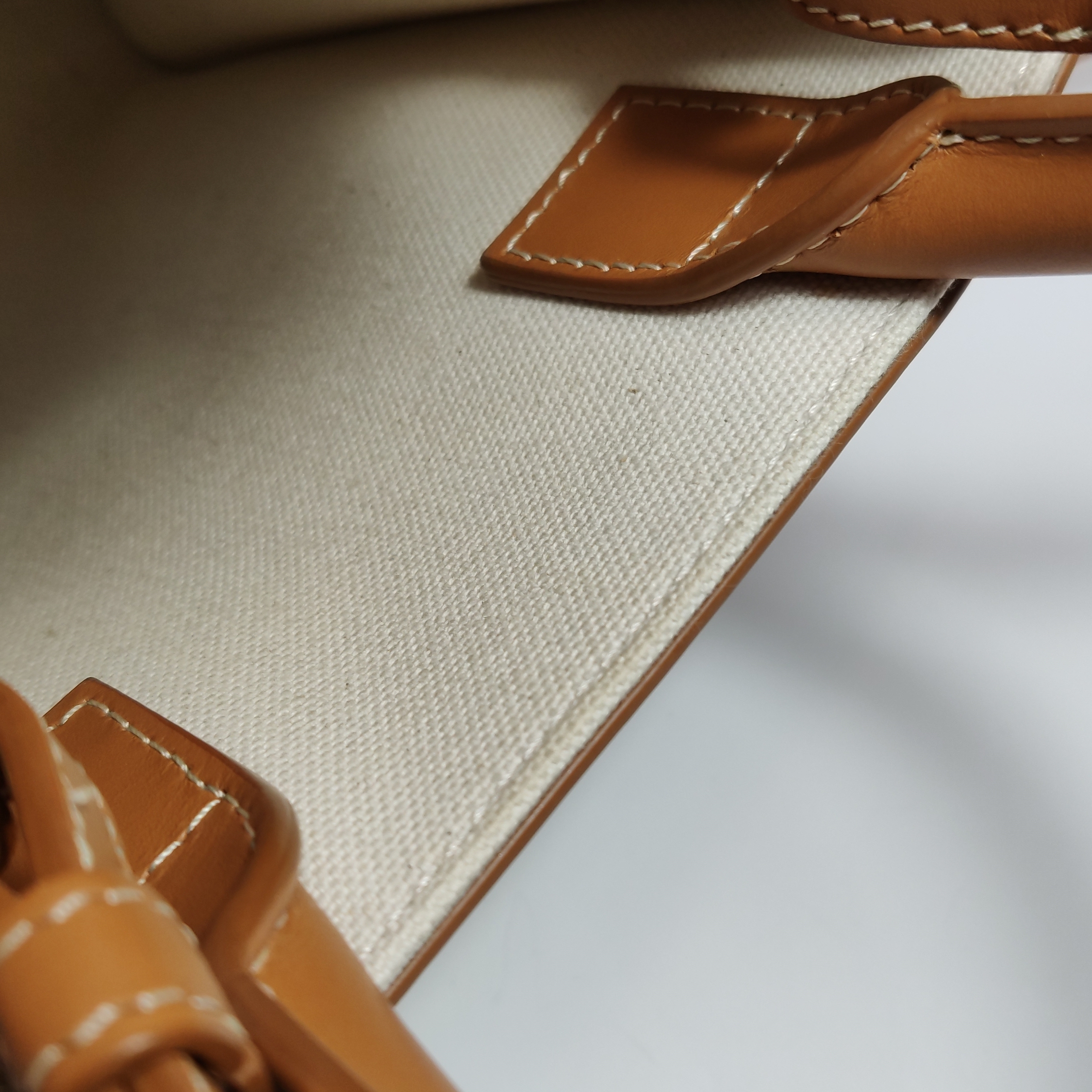 Celine Vertical Cabas Tote Canvas with Leather Mini — photo 9 of 15