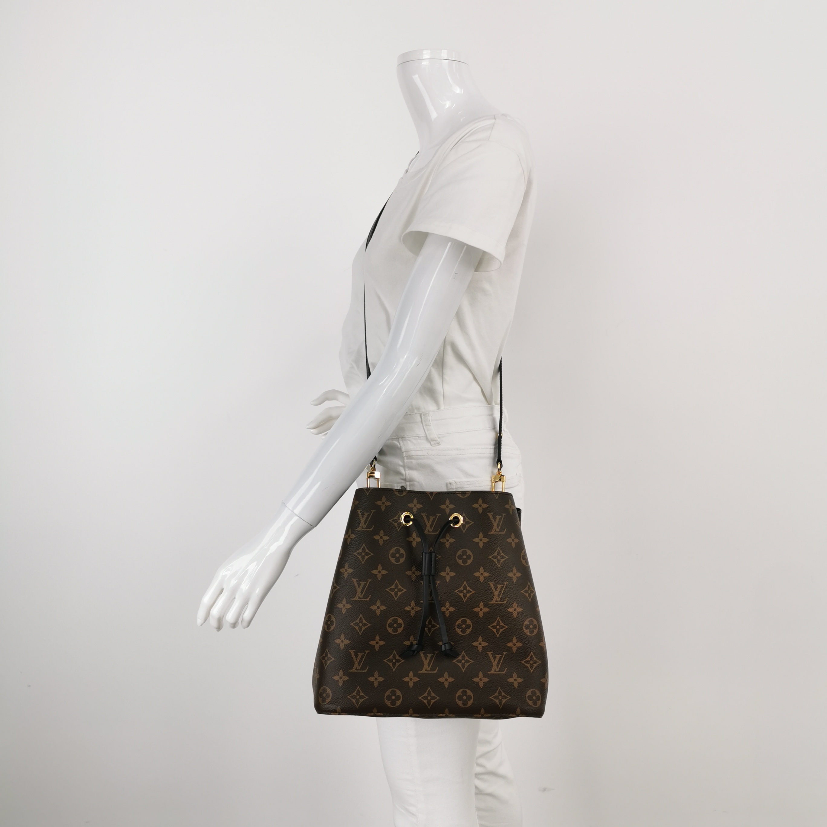 Louis Vuitton(LV) NeoNoe Handbag Monogram Canvas with Leather MM — alternate view