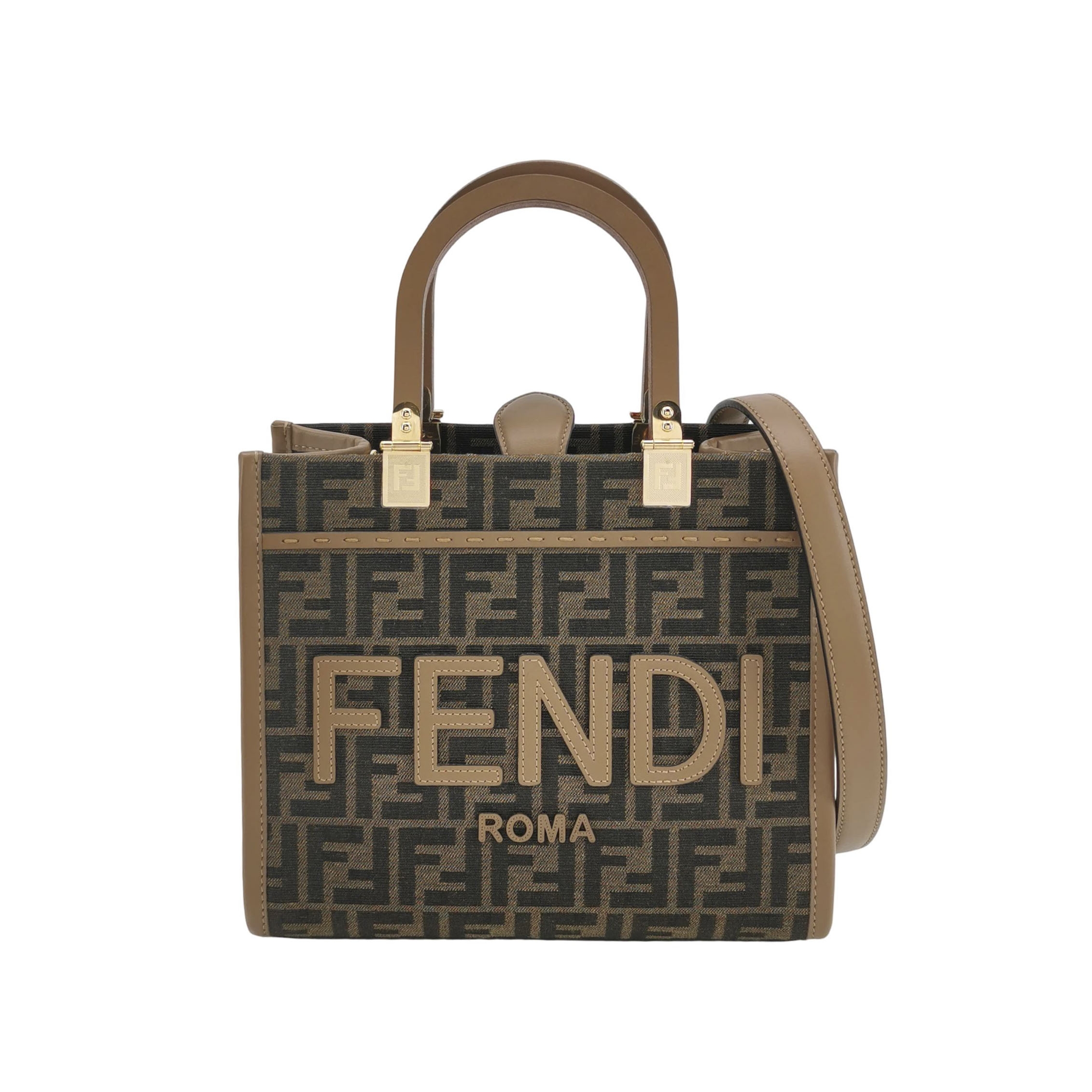 Fendi Sunshine Shopper Tote Zucca Canvas Small — photo 1 of 12