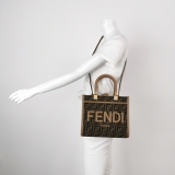 Fendi Sunshine Shopper Tote Zucca Canvas Small — thumbnail 2