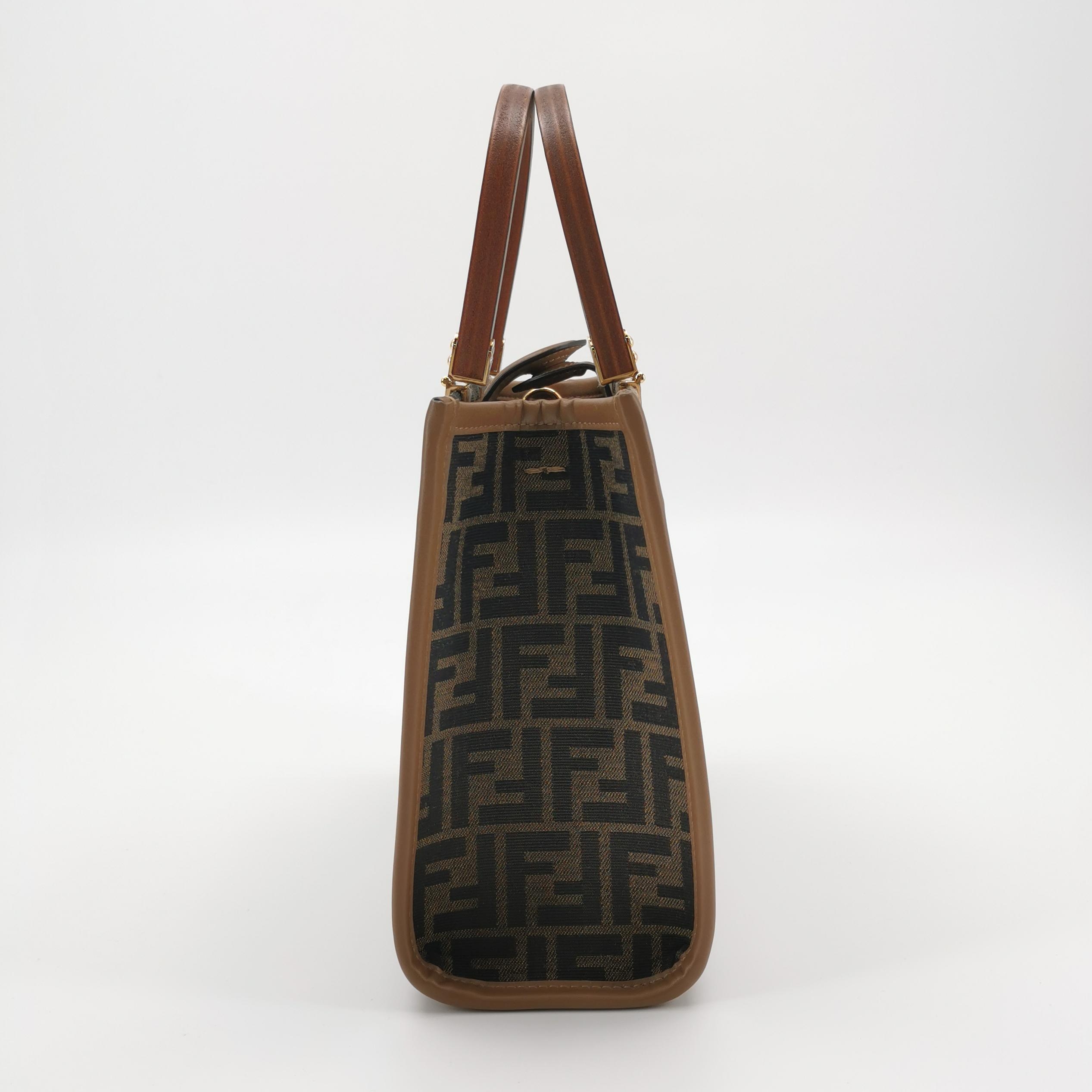 Fendi Sunshine Shopper Tote Zucca Canvas Small — photo 3 of 12