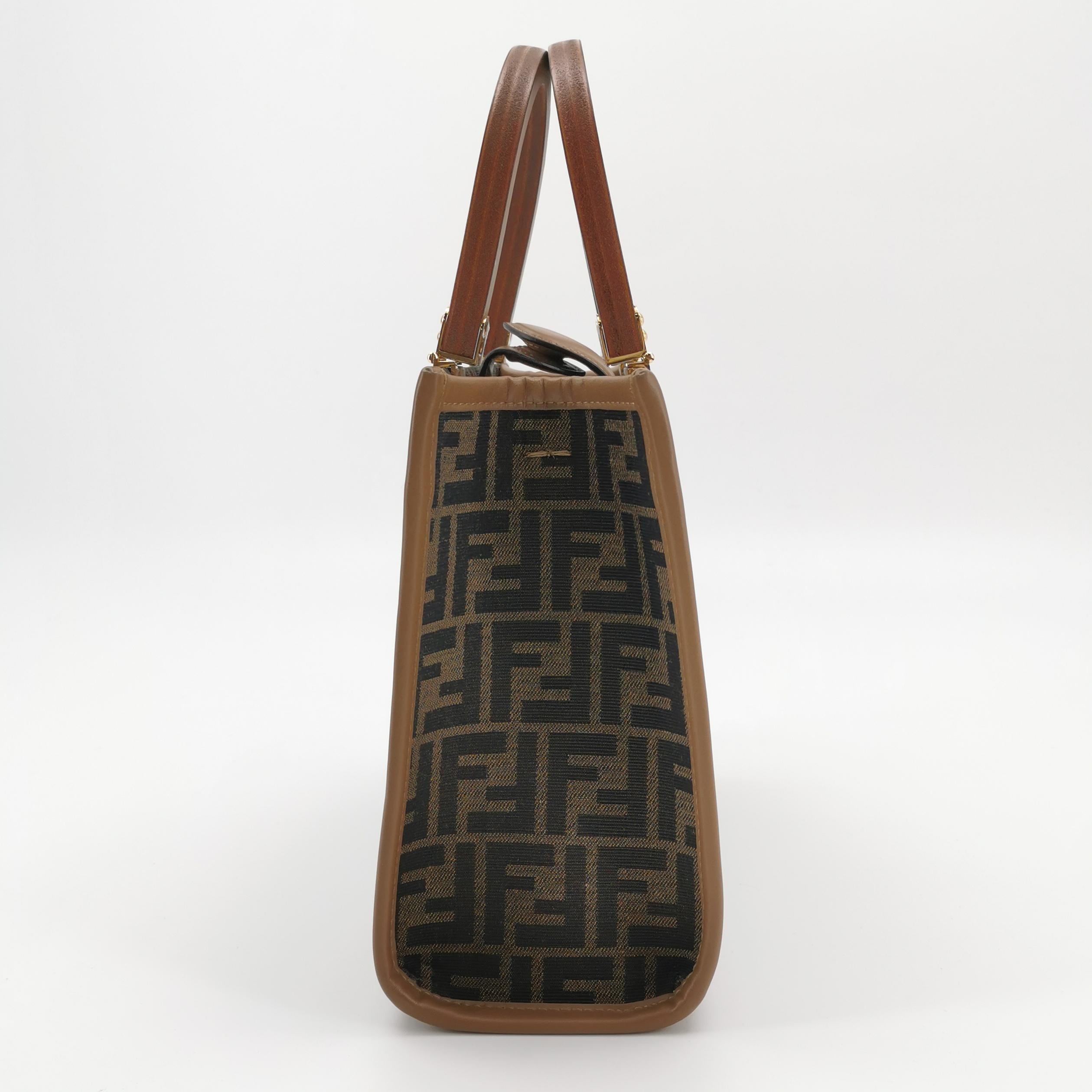 Fendi Sunshine Shopper Tote Zucca Canvas Small — photo 4 of 12