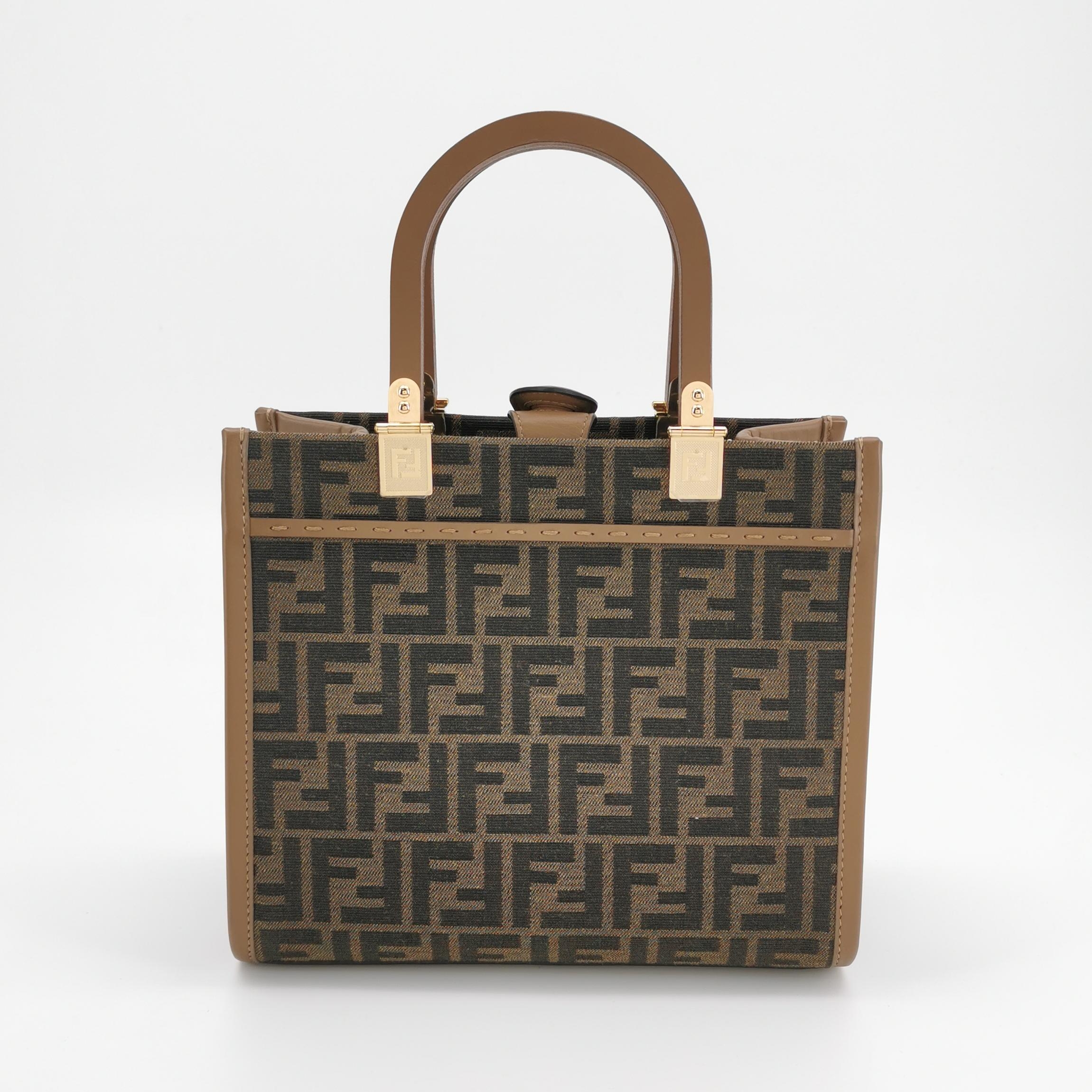 Fendi Sunshine Shopper Tote Zucca Canvas Small — photo 5 of 12